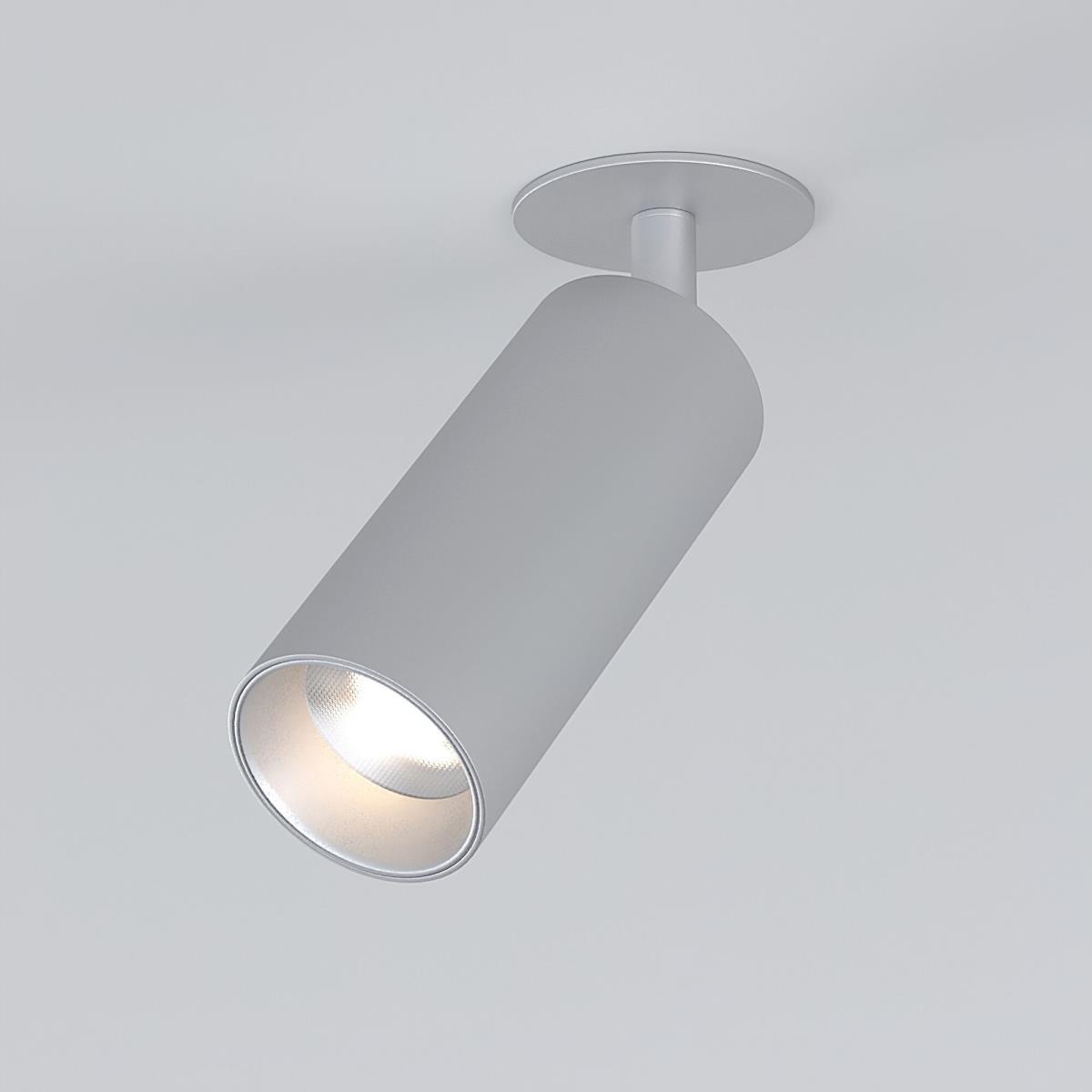 Встраиваемый светодиодный спот Elektrostandard Diffe 25052/Led серебряный a058172
