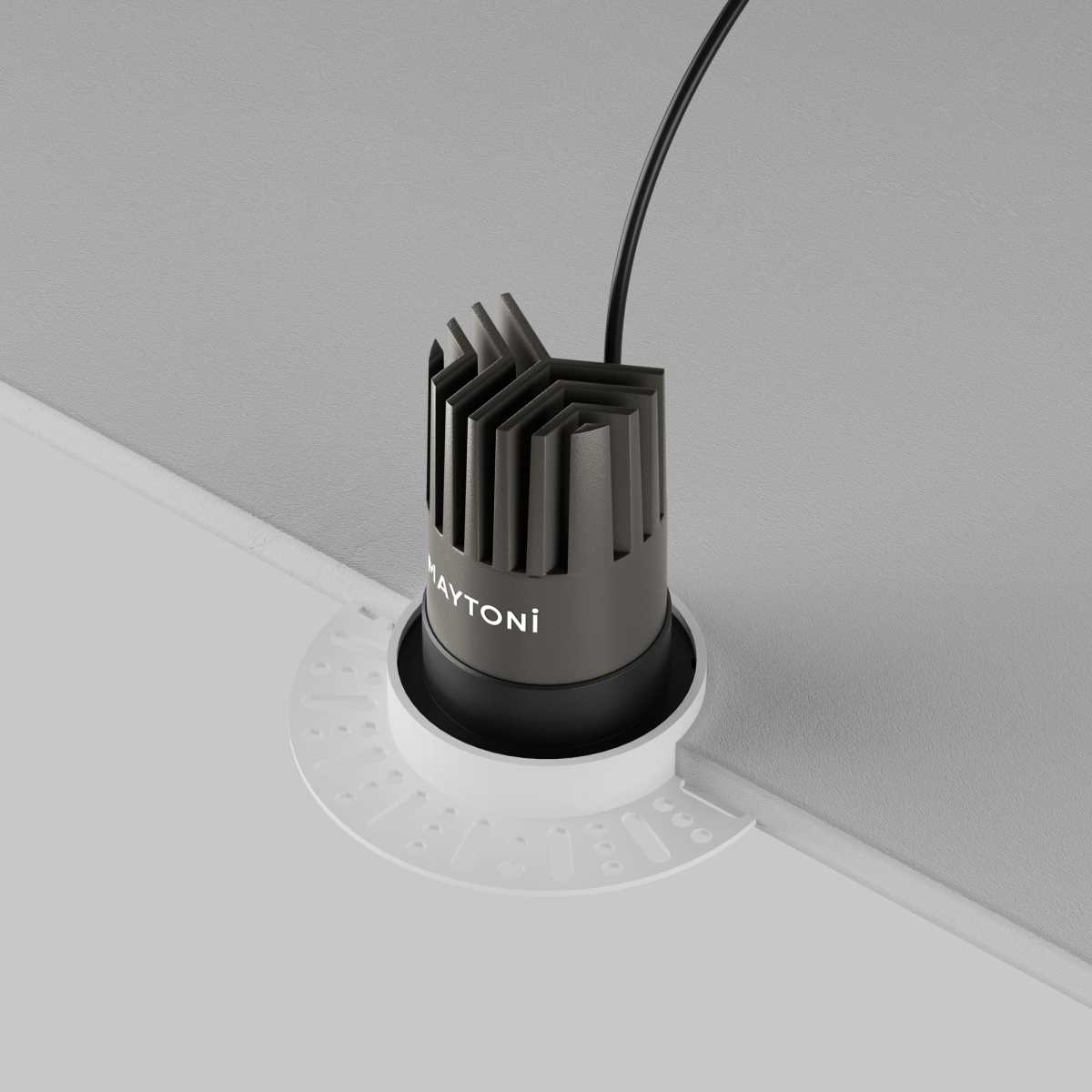 Встраиваемый светильник Maytoni Technical DL124-10W-3K-TRS-B