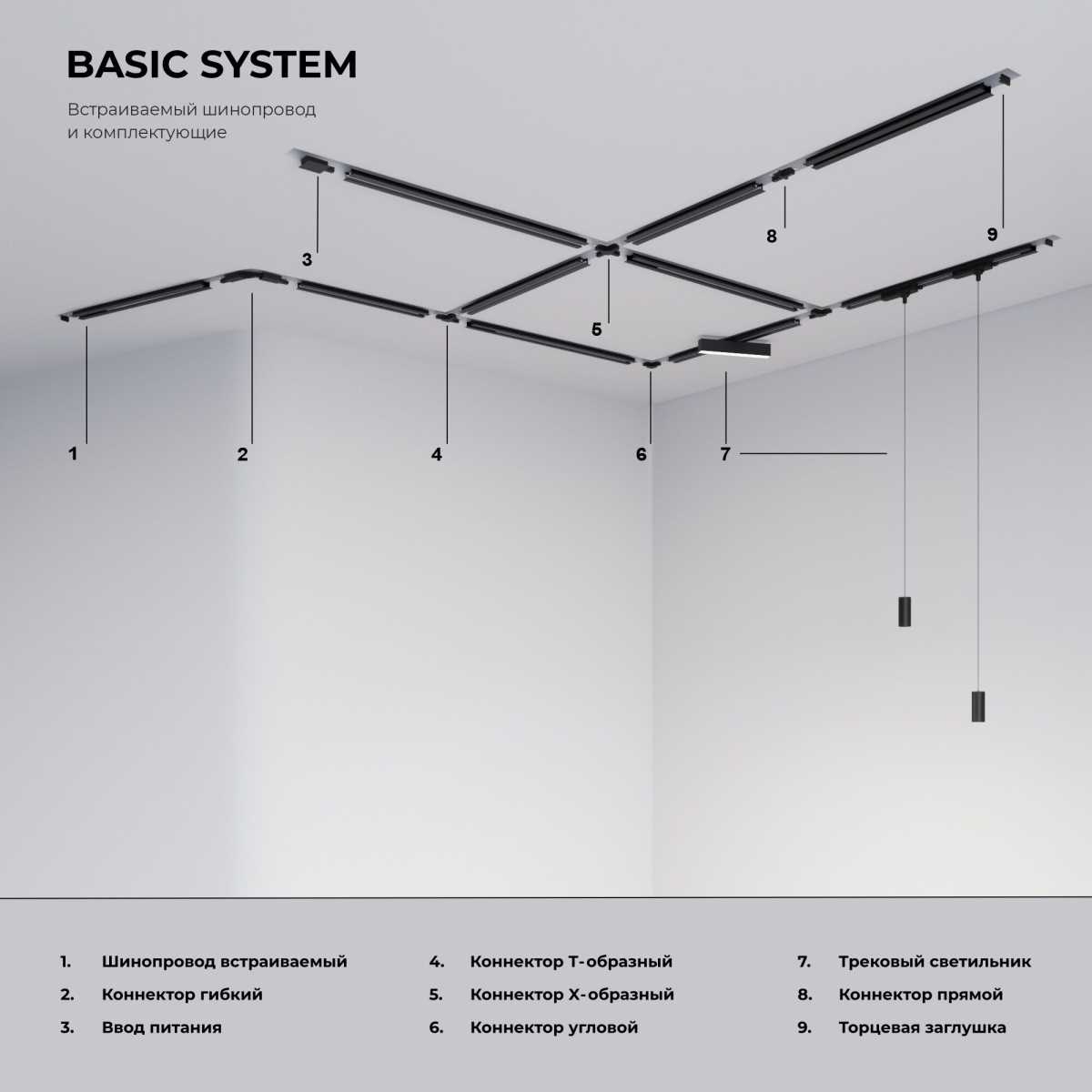 Ввод питания с заглушкой Elektrostandard TRPF-1-BK a049562