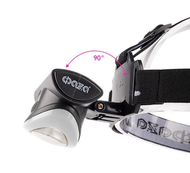 Налобный светодиодный фонарь ФАZA от батареек 170 лм 70х52 H5-L3W-gy