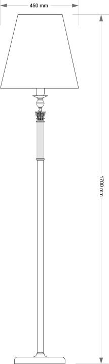 Напольный светильник KUTEK MERANO ABA?UR MER-LS-1(P/A)