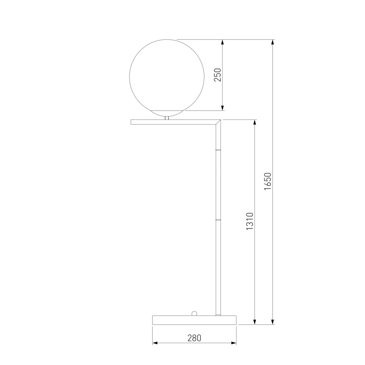 Торшер Eurosvet Frost 01083/1 латунь