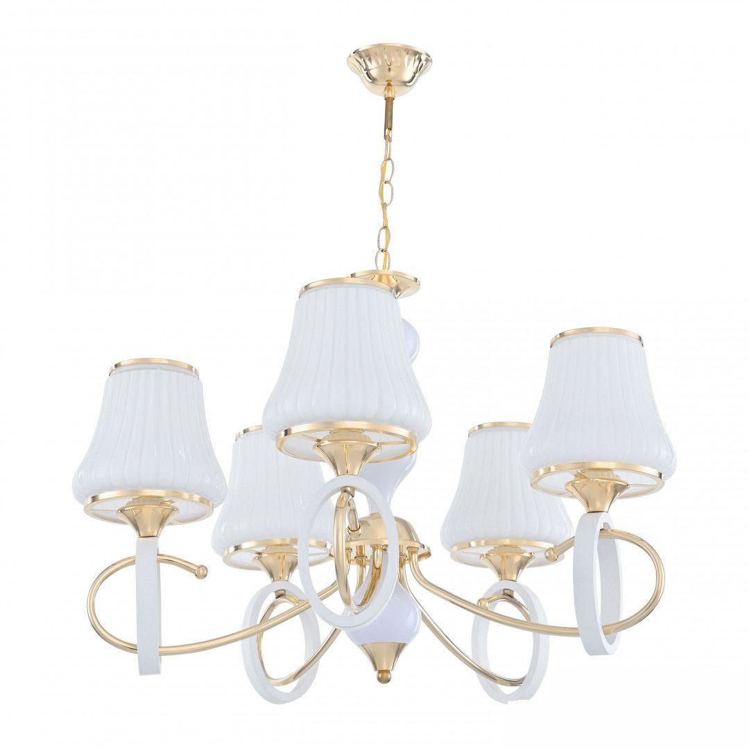 Подвесная люстра Arte Milano Florentia-2387 302387/5 Wh/Gd