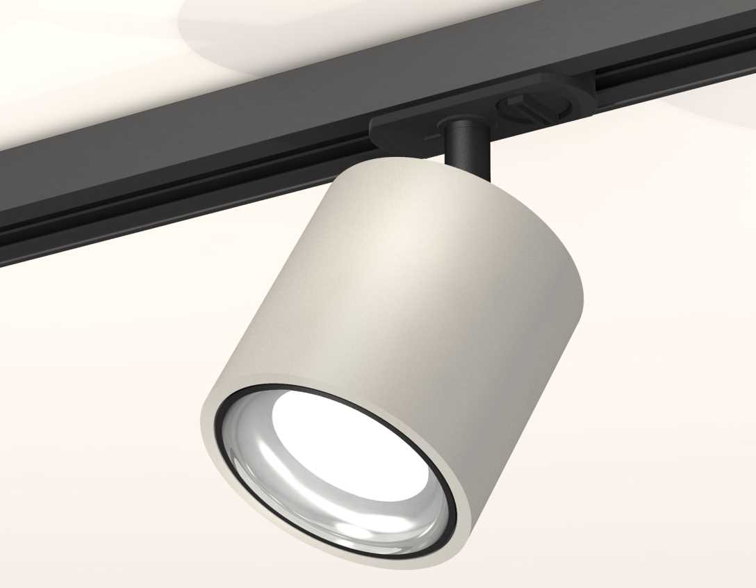 Комплект трекового светильника Ambrella light Track System XT7533010 SGR/PSL/SBK серый песок/серебро полированное/черный песок (A2537, C7533, N7023)