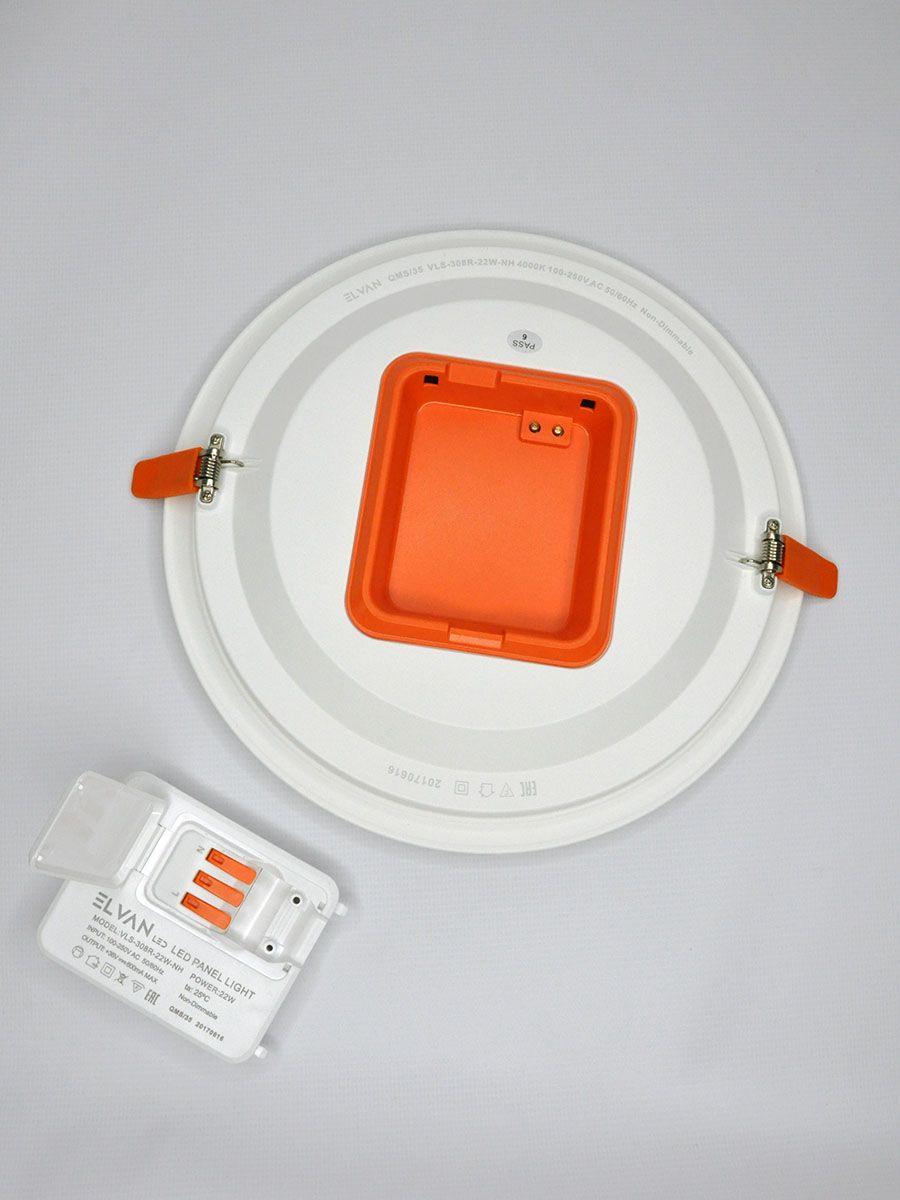 Встраиваемый светодиодный светильник Elvan VLS-308R-22W-NH-Wh