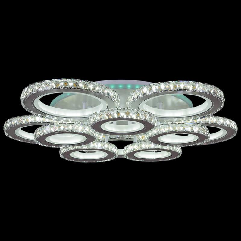 Потолочная светодиодная люстра Reluce 03900-0.3-5+5B WH+CR (RGB)