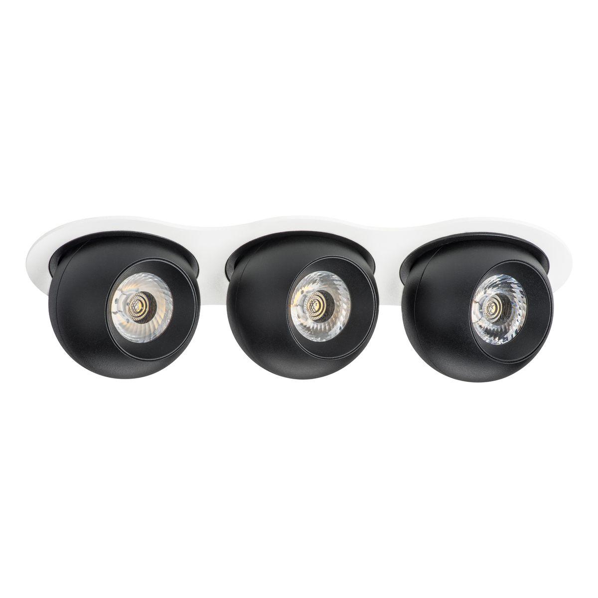 Комплект из светильника и рамки Lightstar Intero Ball (217636+217074+217074+217074) i636747474