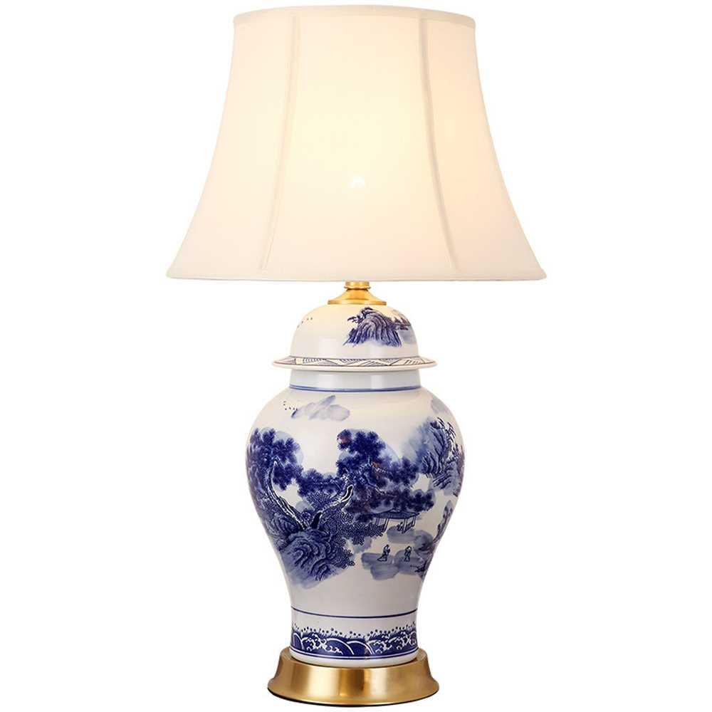 Настольная лампа Loft-Concept Blue  White Chinoiserie 43.1270-0