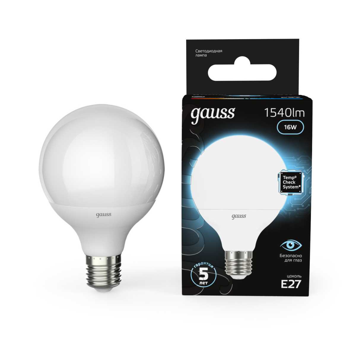 Лампа светодиодная Gauss E27 16W 4100K матовая 105102216
