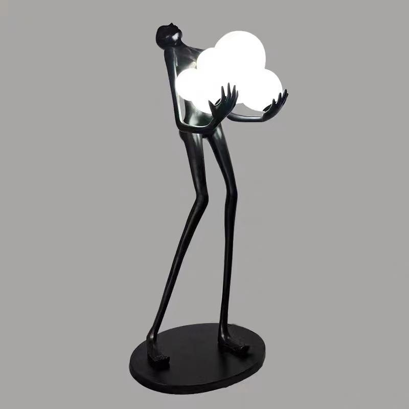 Торшер Alfa Light F2724-04 580*600*H1600 BLACK