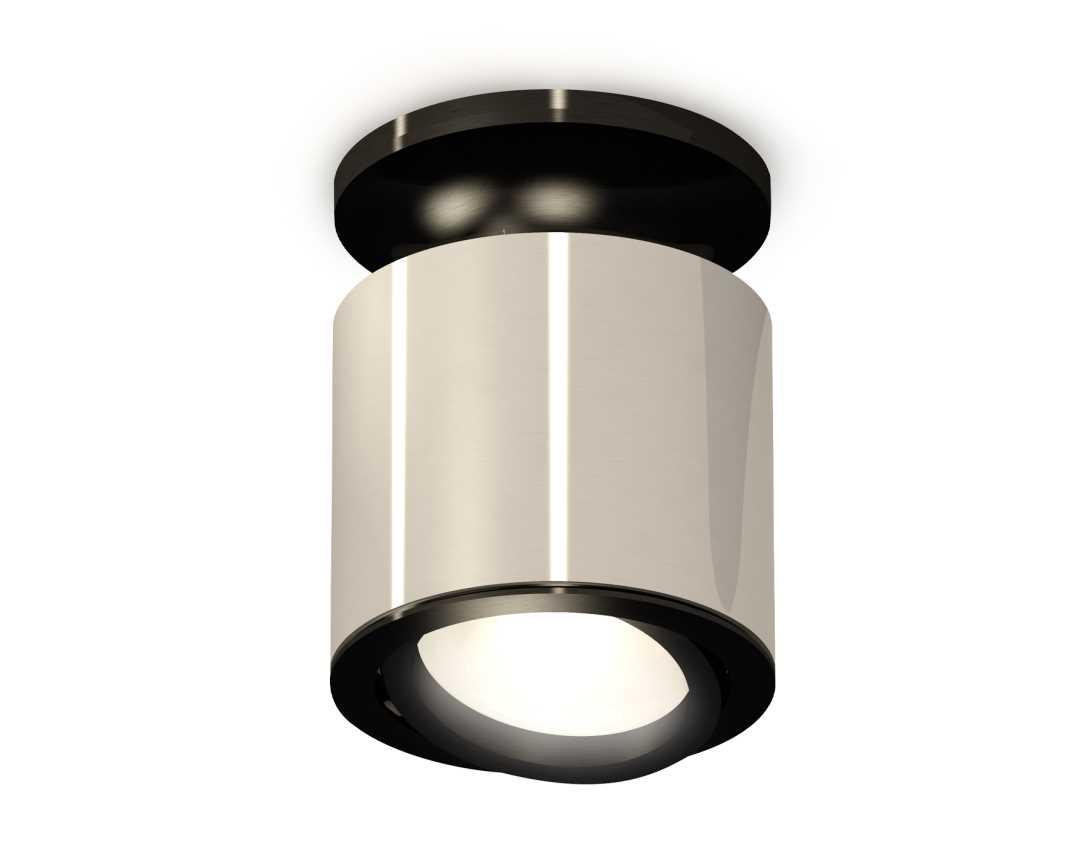 Комплект накладного светильника Ambrella light Techno Spot XS7405020 PSL/PBK серебро полированное/черный полированный (N7926, C7405, N7002)