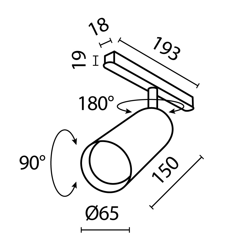 Трековый светильник Maytoni Technical Focus LED TR032-2-20W2.7K-M-B