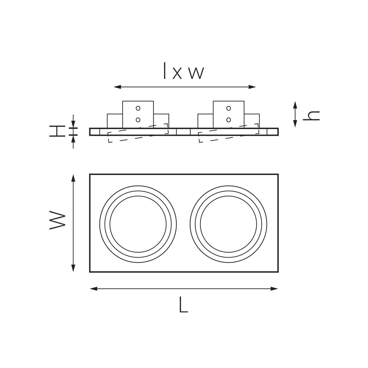 Комплект из светильника и рамки Lightstar Intero 111 (217827+217909+217909) i8270909