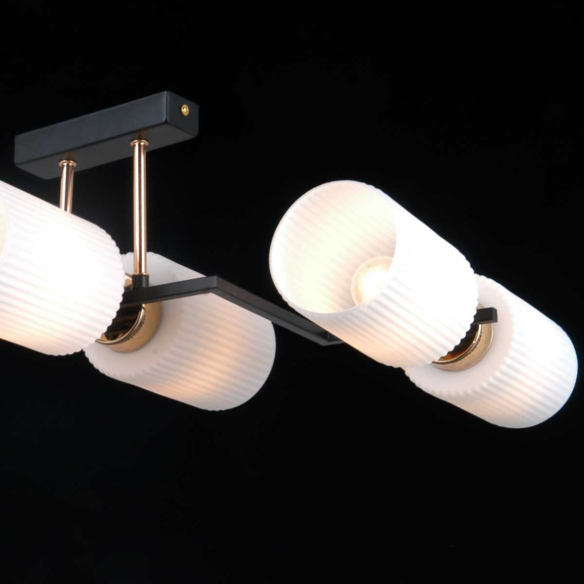Потолочный светильник ILLUMICO IL0809-6ASQ-25 BK AB NAPLES