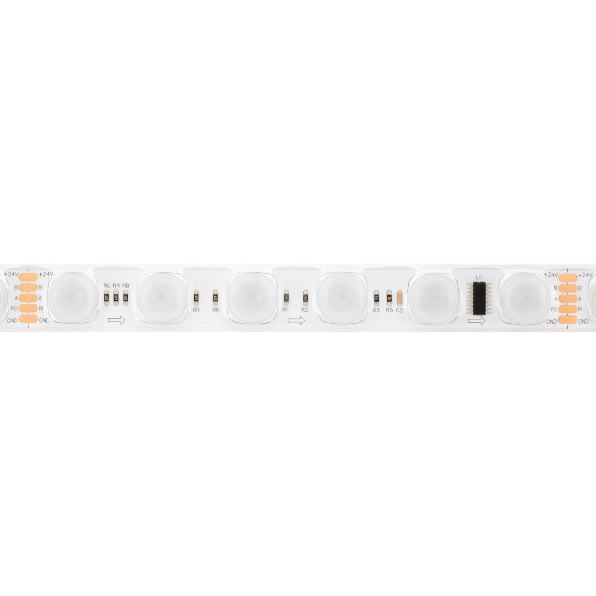 Светодиодная лента герметичная Arlight 20W/m 36LED/m 3030SMD разноцветный 5М DMX-FLT-PS-S36-23mm 24V 038297