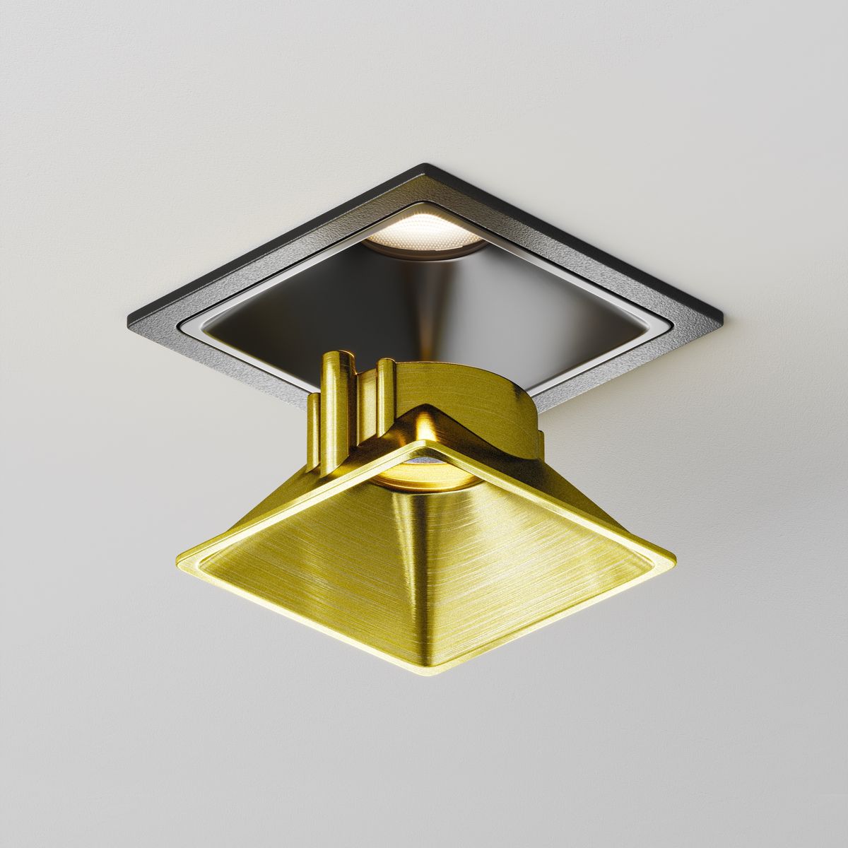 Декоративная рамка-отражатель Maytoni Technical Downlight Alfa LED Ring8-10W-SQ-BS