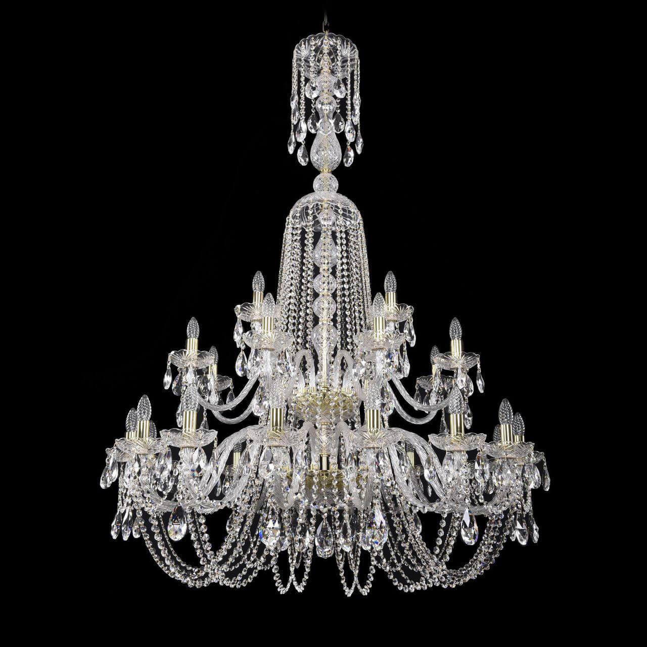 Подвесная люстра Bohemia Ivele 1402/16+8+4/400/XL-160/2d G