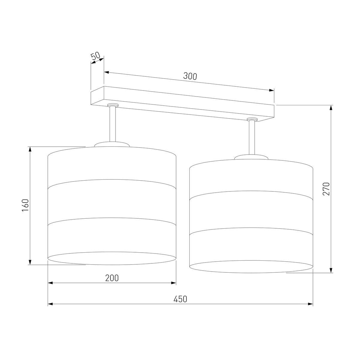 Потолочная люстра TK Lighting 3212 Tago Black