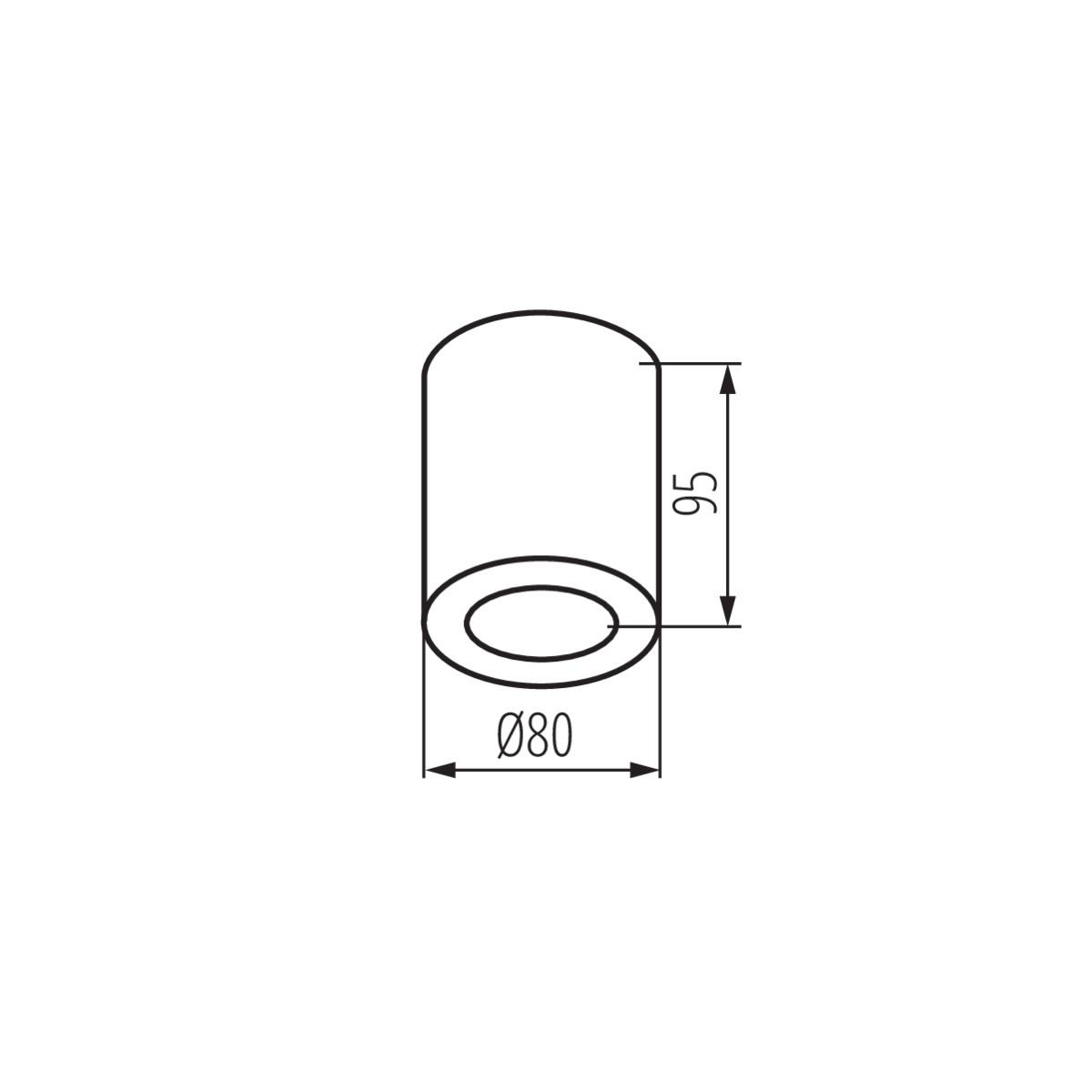 Накладной точечный светильник Kanlux SANI IP44 DSO-SN 29242