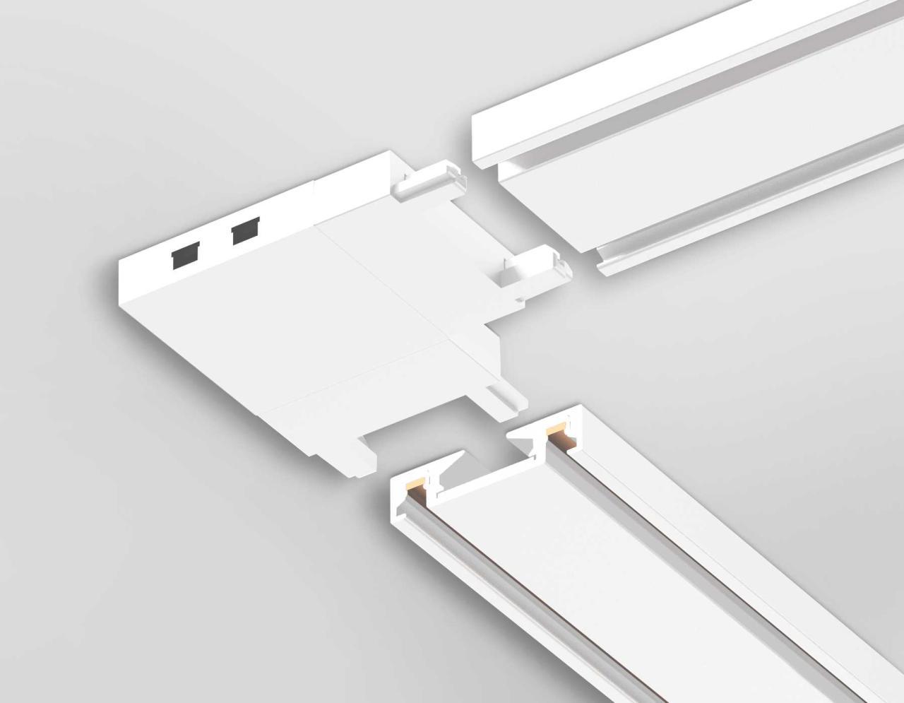 Коннектор L-образный Ambrella light Track System Magnetic Ultra Slim GV1113