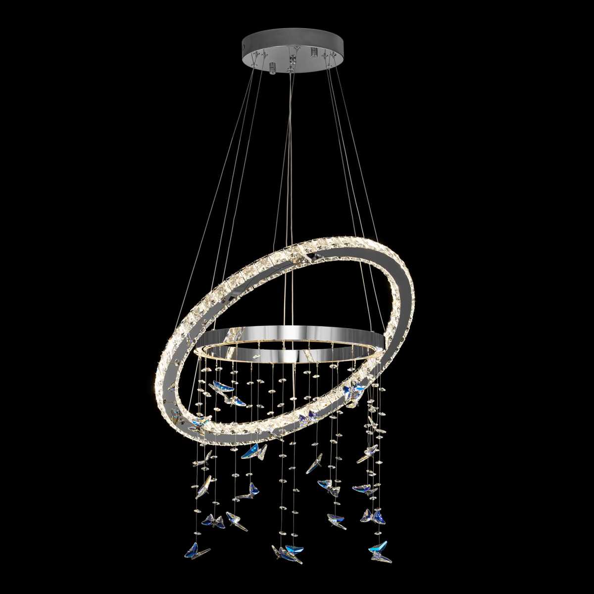 Люстра хрустальная с пультом Citilux ETERA CL322060