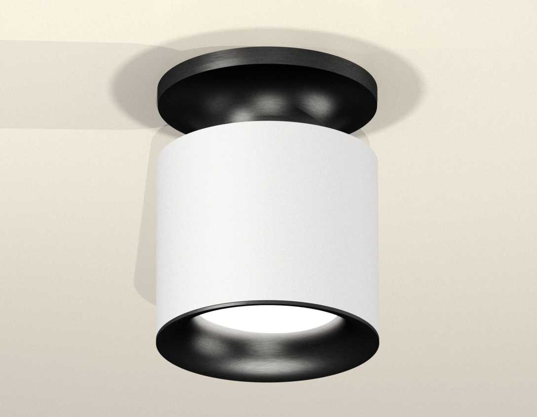 Комплект накладного светильника Ambrella light Techno Spot XS7401082 SWH/PBK белый песок/черный полированный (N7926, C7401, N7011)