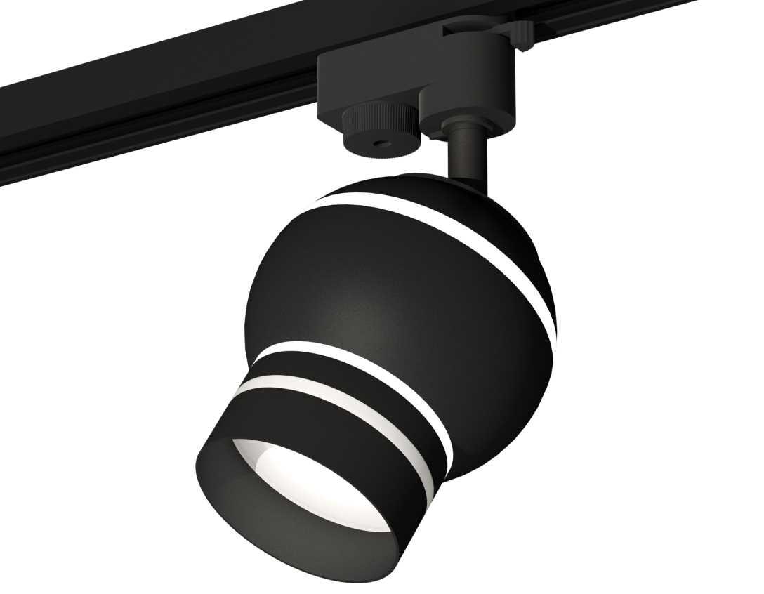 Комплект трекового светильника Ambrella light Track System XT1102065 SBK/FR черный песок/белый матовый (A2521, C1102, N7142)
