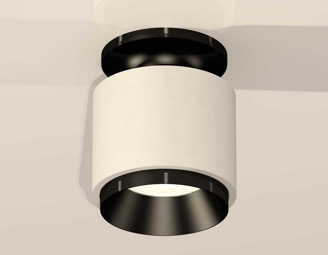 Комплект накладного светильника Ambrella light Techno Spot XS7510060 SWH/PBK белый песок/черный полированный (N7926, C7510, N7031)