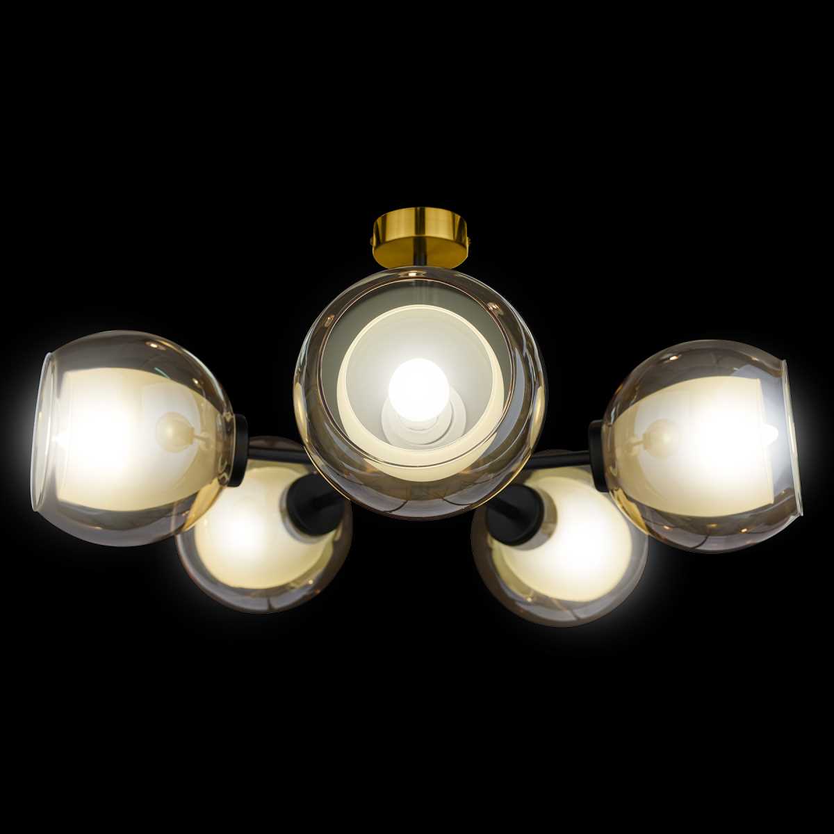 Потолочная люстра 33 ИДЕИ CHN800S.05.17BL.PA-S12AM