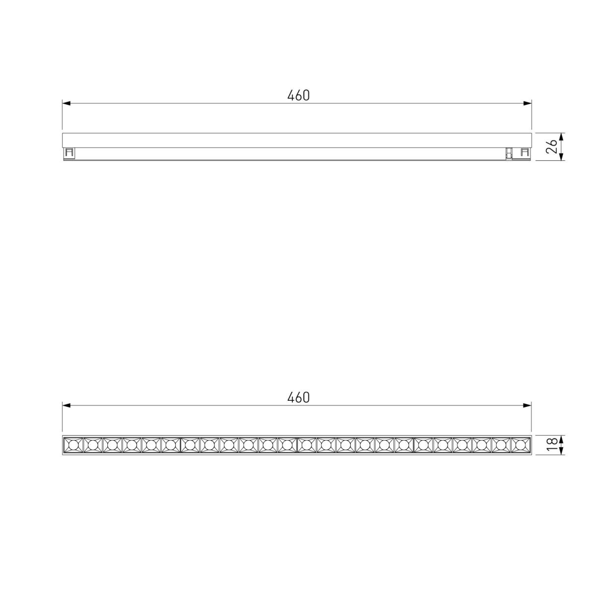 Трековый светильник Elektrostandard Brass Line a071850