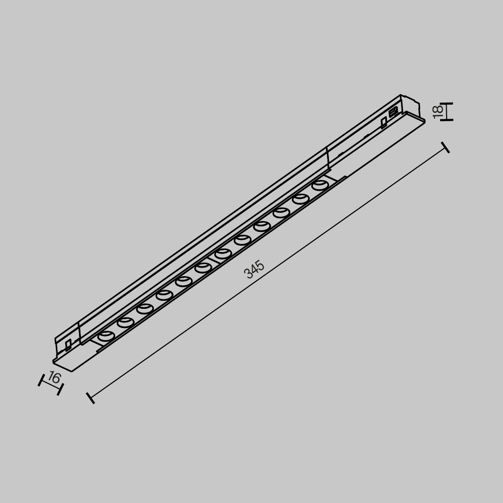 Трековый светильник Maytoni Technical TR232-2-10W3K-B