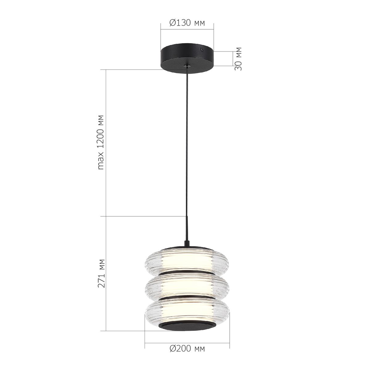 Подвесной светодиодный светильник ST Luce Frittela SL6239.403.03