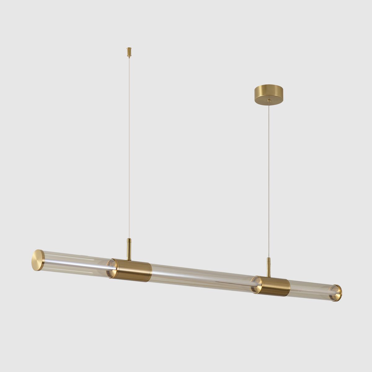 Подвесной светодиодный светильник Crystal Lux Lineup SP24W Led Brass