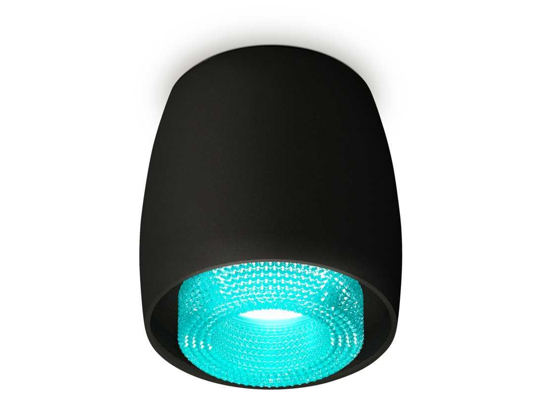 Комплект накладного светильника Ambrella light Techno Spot XS1142023 SBK/BL черный песок/голубой (C1142, N7194)
