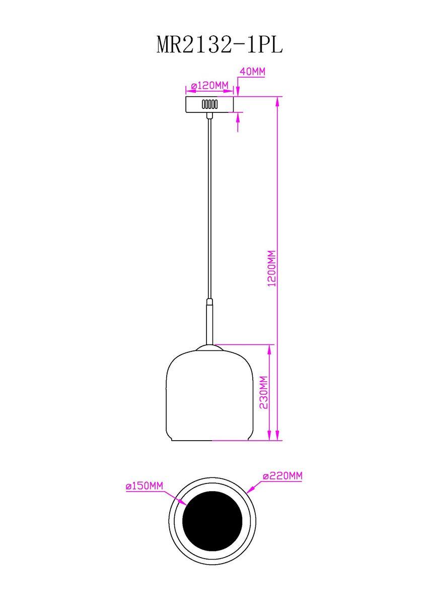 Подвесной светодиодный светильник MyFar Charlie MR2132-1PL
