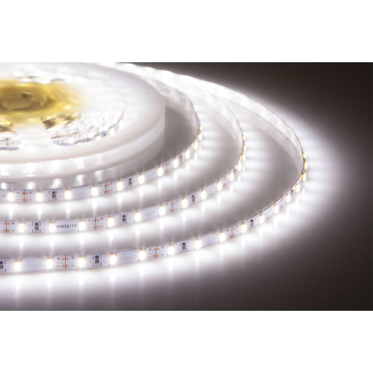Лента светодиодная ELF 480SMD диодов (3014), 12В, 5м, узкая 5мм, белая ELF-480SMD3014NWW