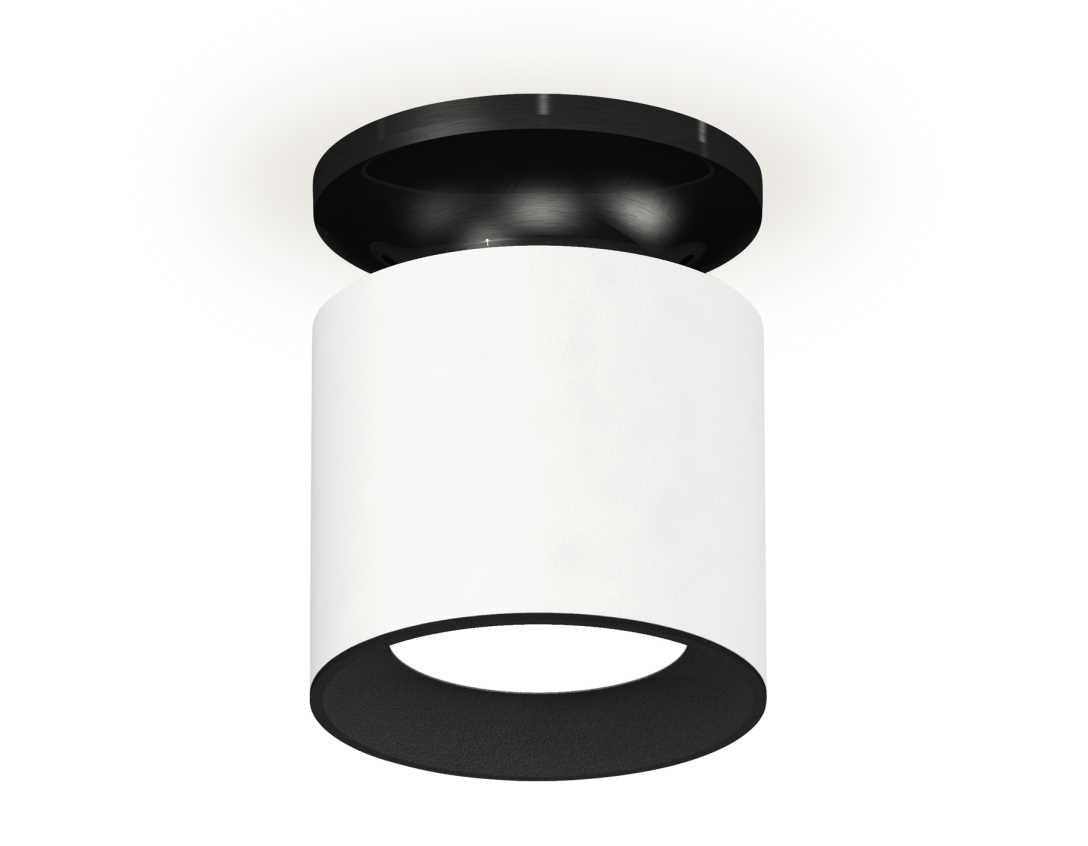 Комплект накладного светильника Ambrella light Techno Spot XS7401080 SWH/PBK/SBK белый песок/черный полированный/черный песок (N7926, C7401, N7021)