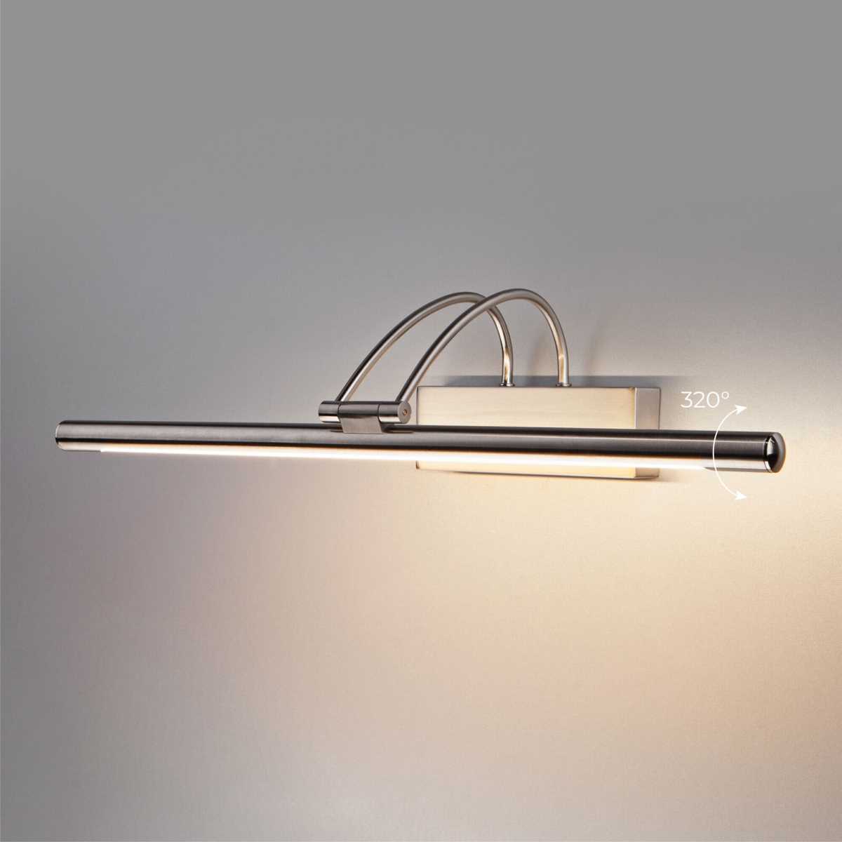 Подсветка светодиодная для зеркал/картин Elektrostandard Simple MRL LED 10W 1011 IP20 3000K никель a063698