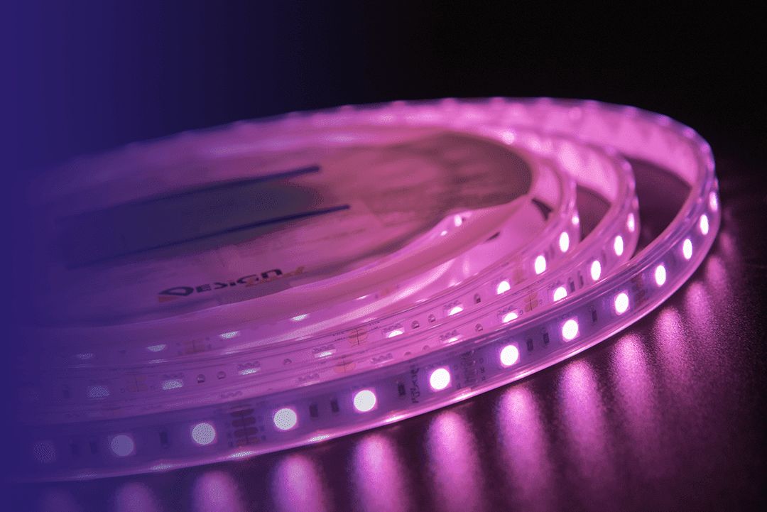 Светодиодная влагозащищенная лента DesignLed 14,4W/m 60LED/m 5050SMD разноцветный 5M 001489