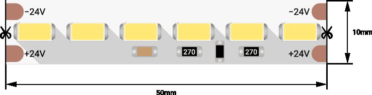Светодиодная влагозащищенная лента DesignLed 26,8W/m 120LED/m 5730SMD холодный белый 5M 001824