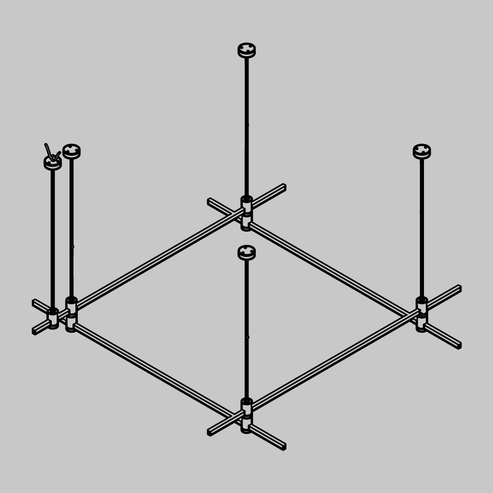 Готовая конструкция (набор) Maytoni Technical TFC-Flar-H04-PT