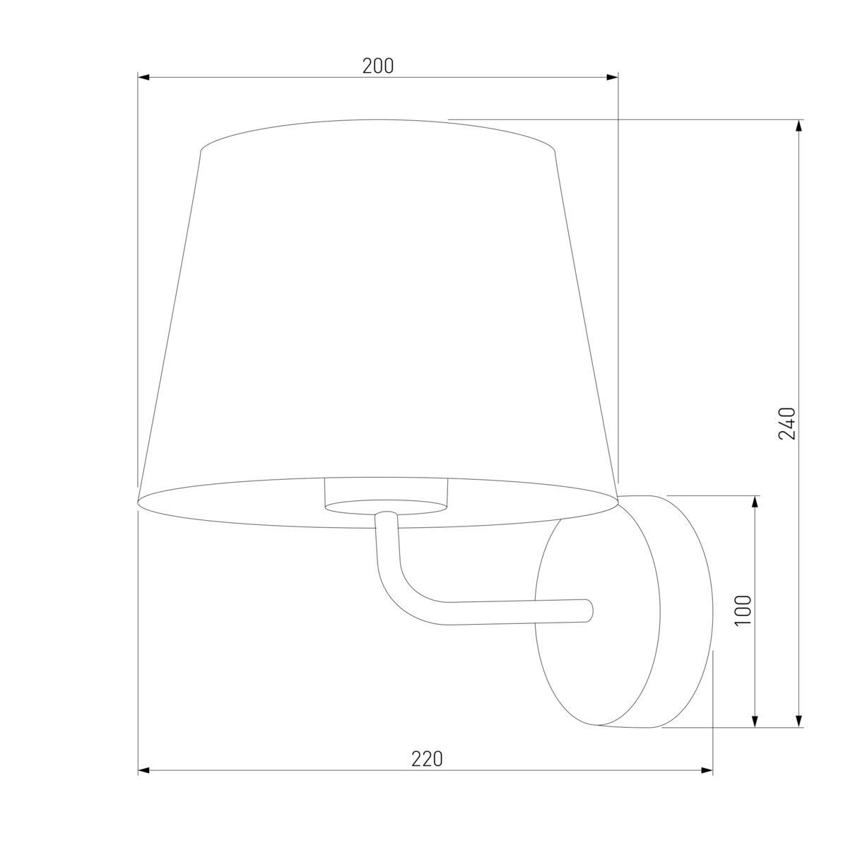 Бра TK Lighting 1880 Maja Grafit