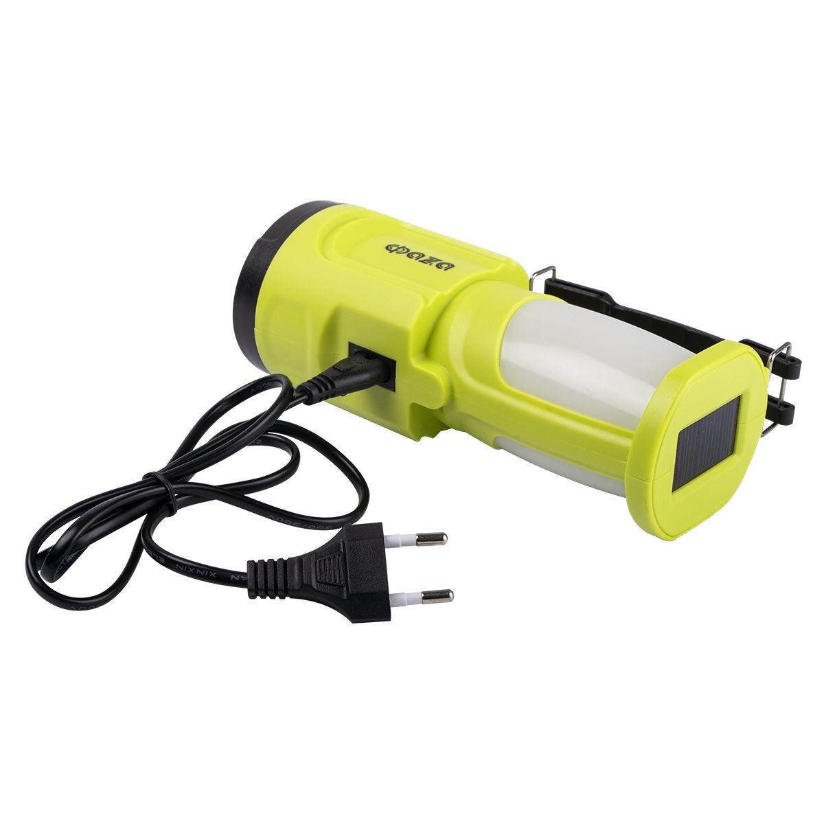 Прожекторный светодиодный фонарь на солнечной батарее ФАZA аккумуляторный 132 лм 180х100 AccuF8-L1W/L24-gn