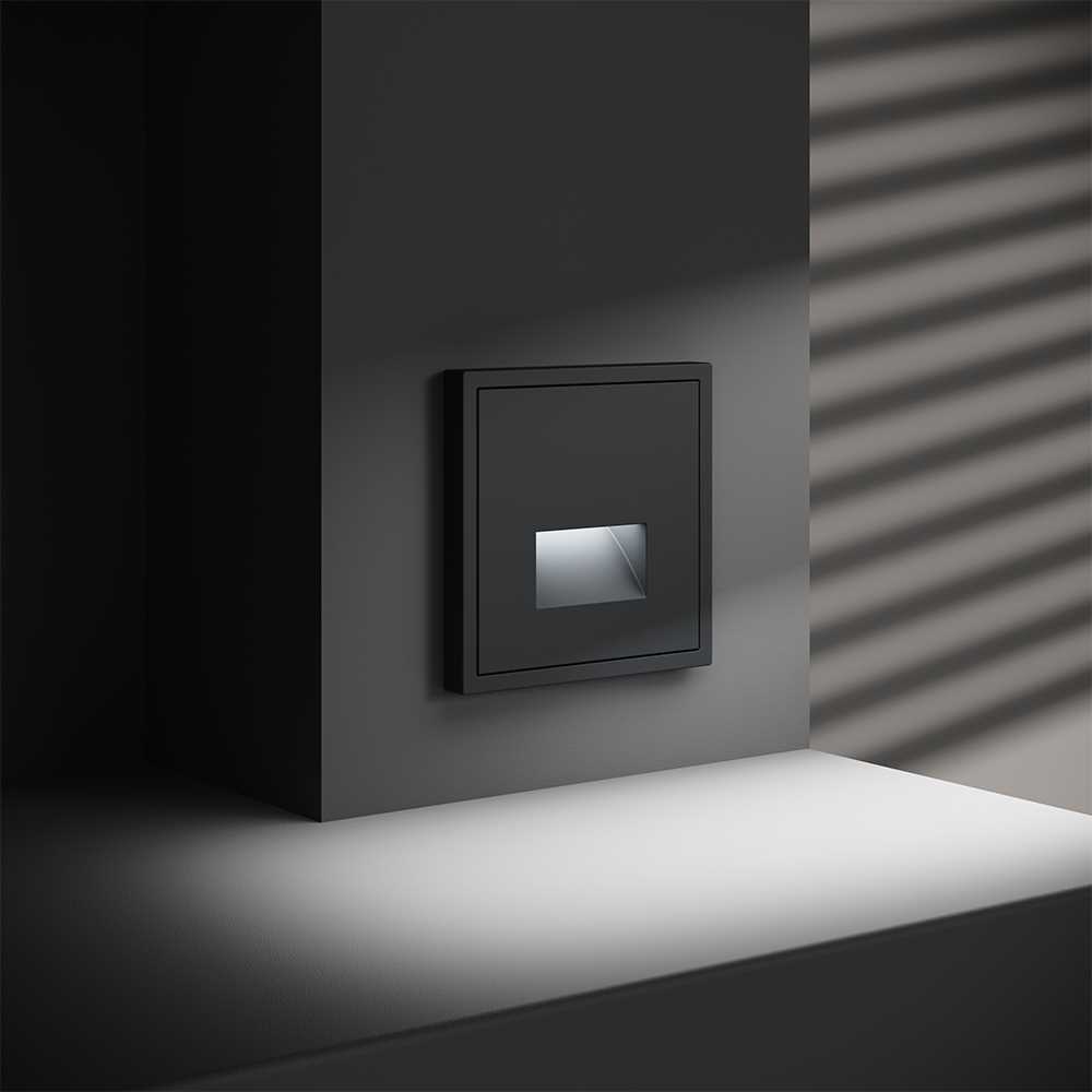 Подсветка светодиодная встраиваемая Voltum S70, (графит) VLS070607