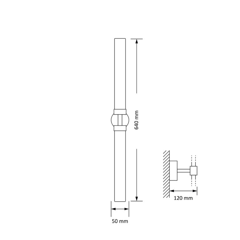 Настенный светильник KUTEK MOOD Mussa MUS-K-2(ZM)II 640