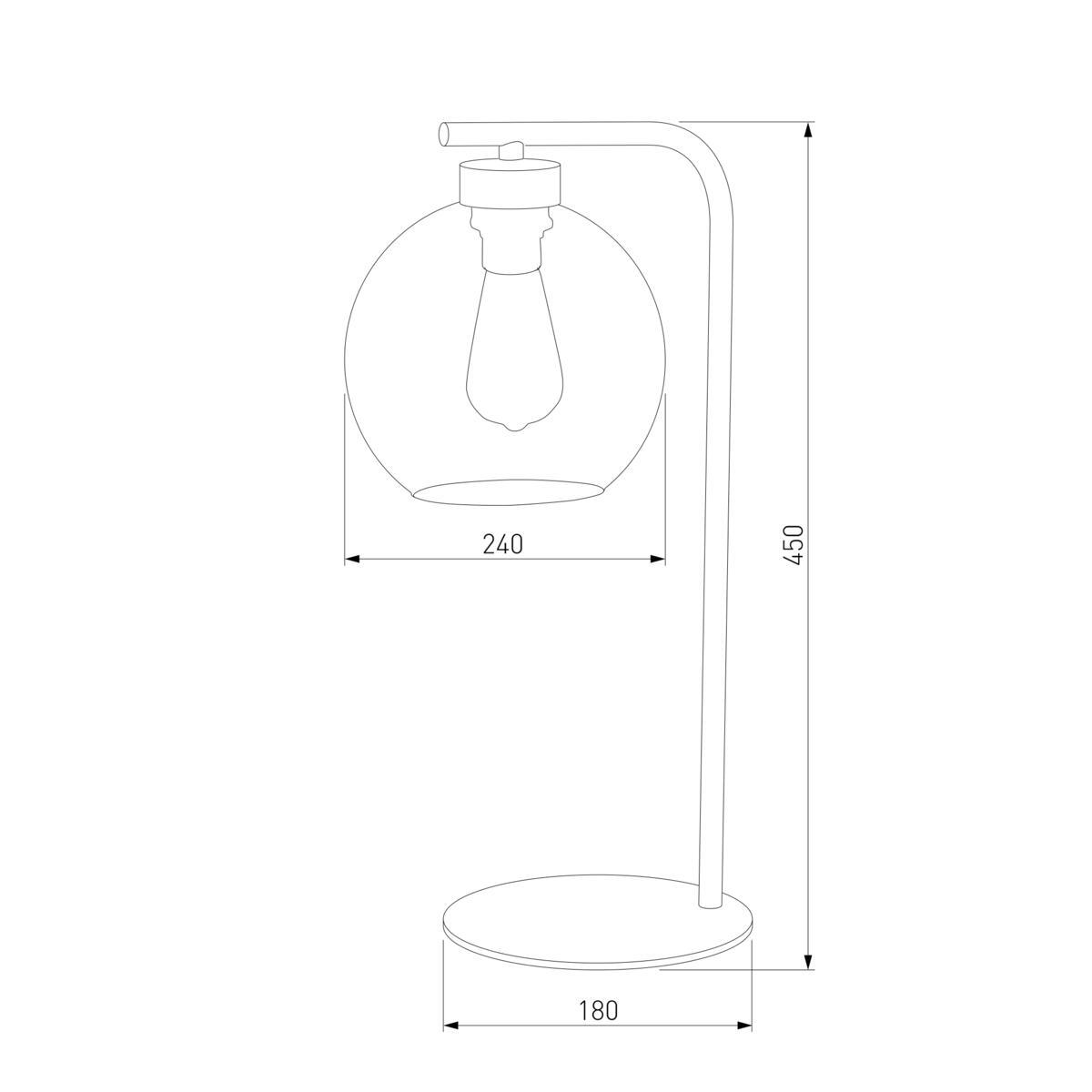 Настольная лампа TK Lighting 5102 Cubus Graphite