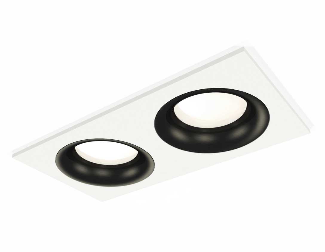 Комплект встраиваемого светильника Ambrella light Techno Spot XC7635002 SWH/PBK белый песок/черный полированный (C7635, N7011)