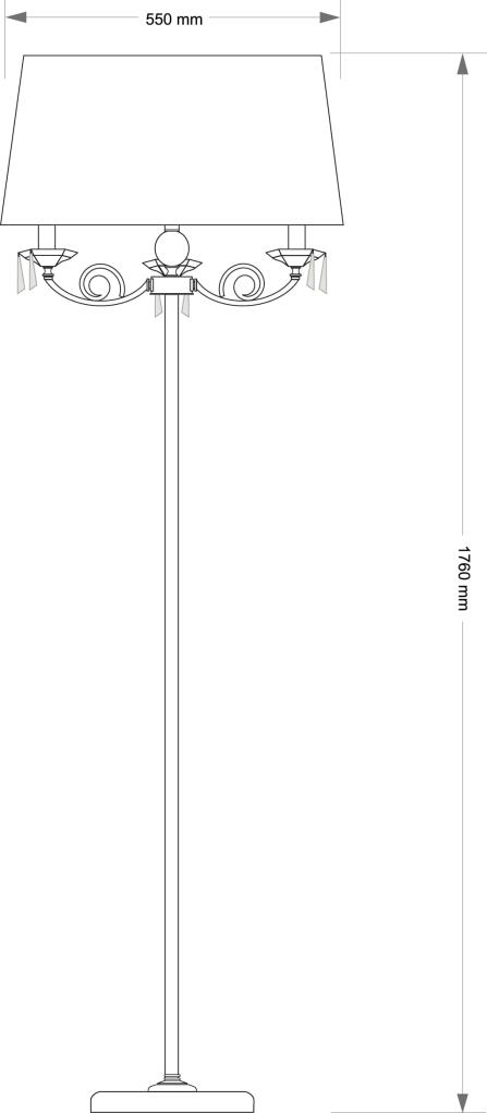 Напольный светильник KUTEK MONZA MON-LS-1(P/A)