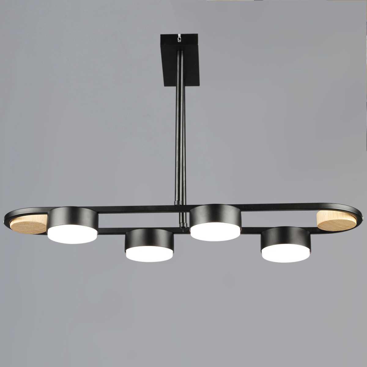 Люстра Reluce 02760-0.3-04 BK+WOOD GX53