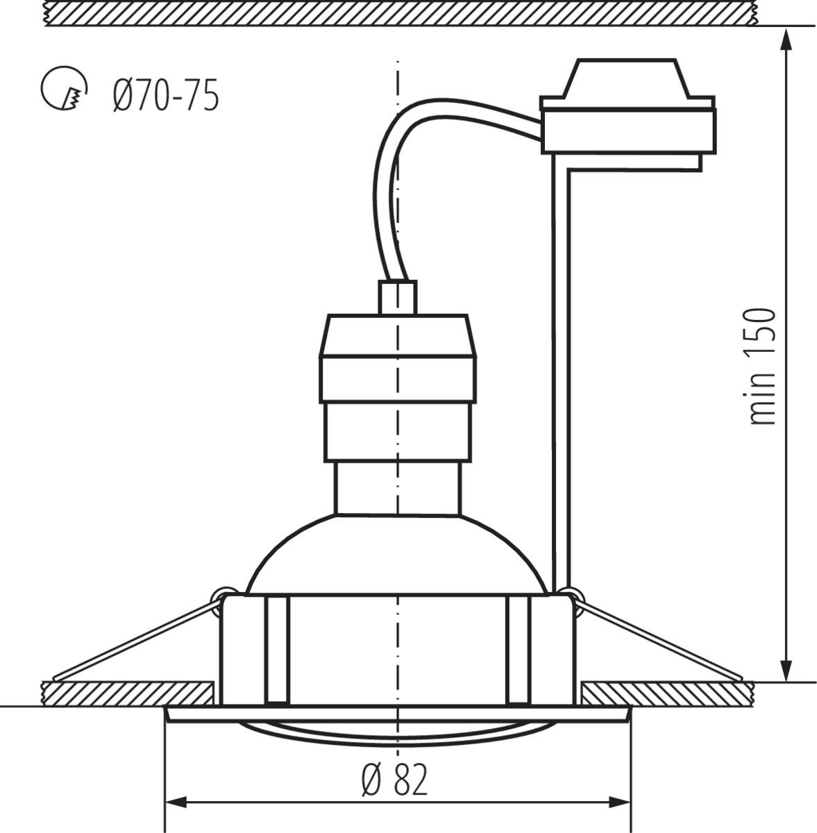 Точечный светильник (в комплекте 3 шт.) Kanlux TRIBIS II O W 23854